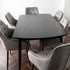 Native Home Lifestyle Dark Ash Oxford Dining Table With 4 Chairs